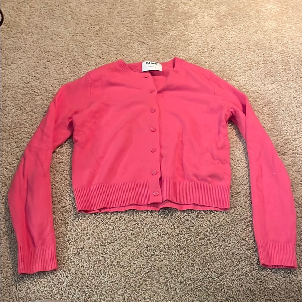 Old Navy Women's Pink Cardigan Sweater